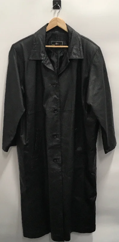 Women’s bomber coats for sporty look -Coat Leather By Brandon Thomas  Size: 1x