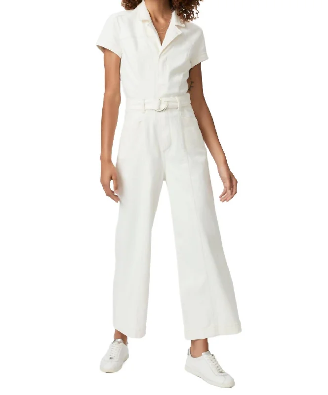 Women’s bootcut dress pants for work wear -Anessa Jumpsuit In Gold Coast