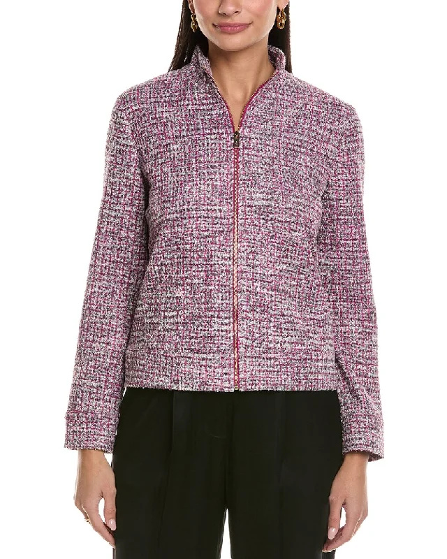 Women’s lightweight jackets for spring and fall -St. John Tweed Jacket