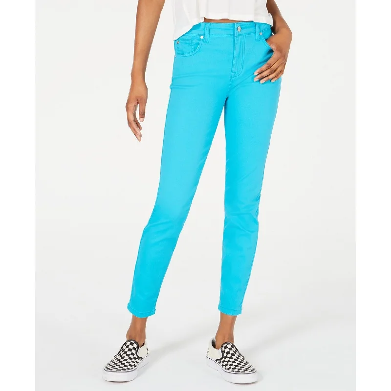 Women’s denim capris for summer style -Celebrity Pink Women's Juniors' Ankle Skinny Jeans Blue Size 9