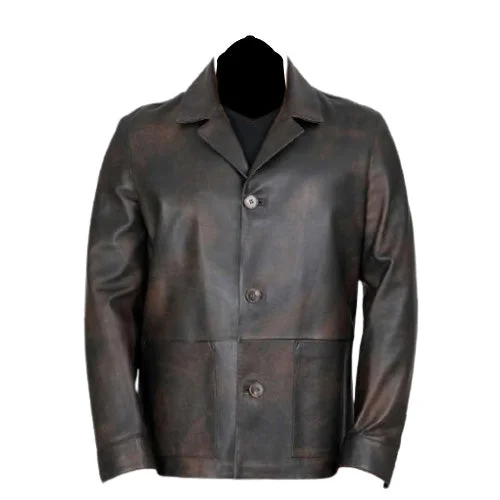 Women’s heavy-duty parkas for extreme cold -Parker vintage style brown leather jacket