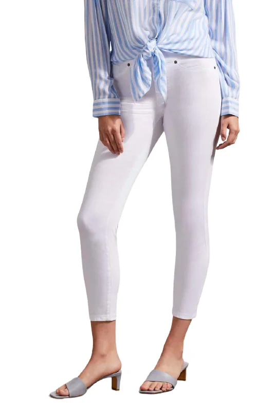 Women’s corduroy leggings for fall style -Women's Audrey Pull-On Jegging In White