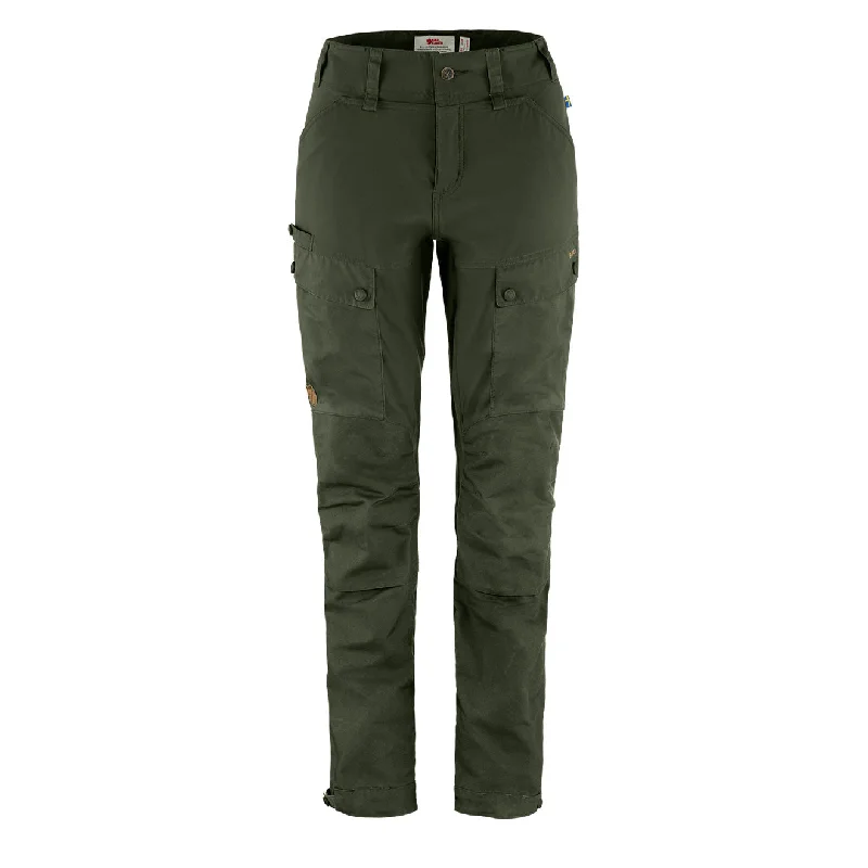 Women’s zip-up pants for easy dressing -Fjallraven Womens Forest Hybrid Trousers Deep Forest