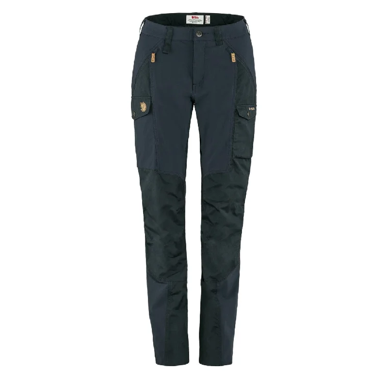 Women’s flare pants for retro-inspired style -Fjallraven Womens Nikka Trousers Curved Dark Navy