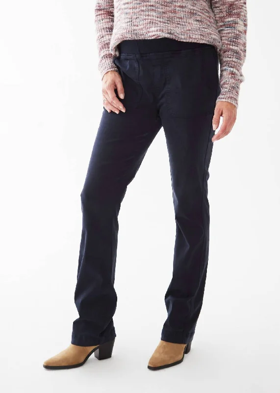 Women’s chino pants for classic look -Pull-On Bootcut Tencel Pant In Navy