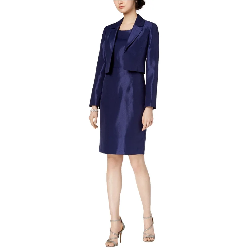 Women’s duffle coats for classic look -Le Suit Womens Kiss Front Dress Suit, Blue, 8