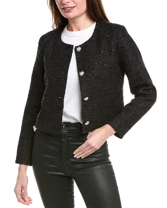 Women’s bomber coats for sporty look -Pascale La Mode Tinsel Crop Jacket