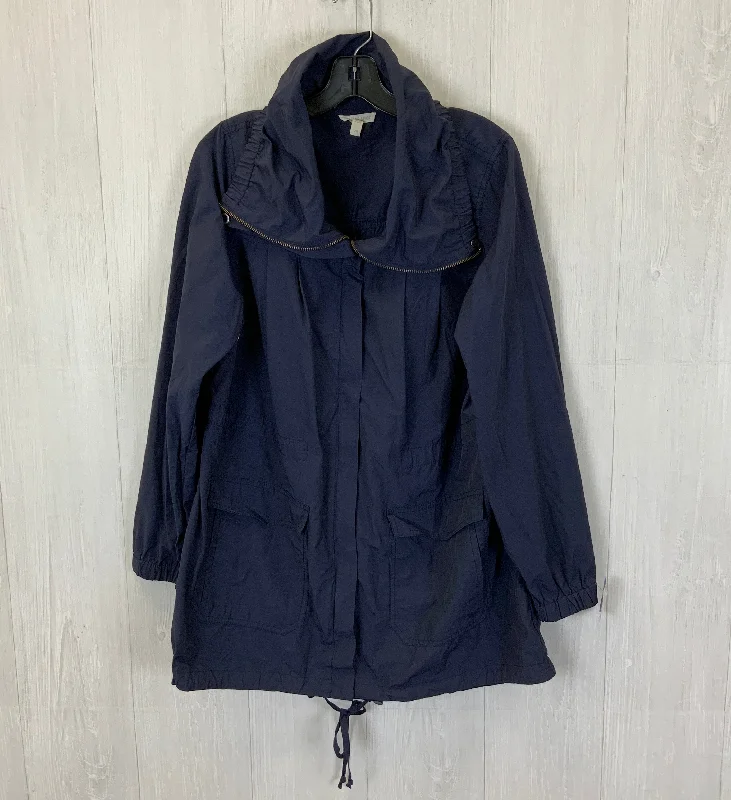 Women’s faux fur coats for animal-friendly fashion -Coat Raincoat By Eileen Fisher In Navy, Size: L