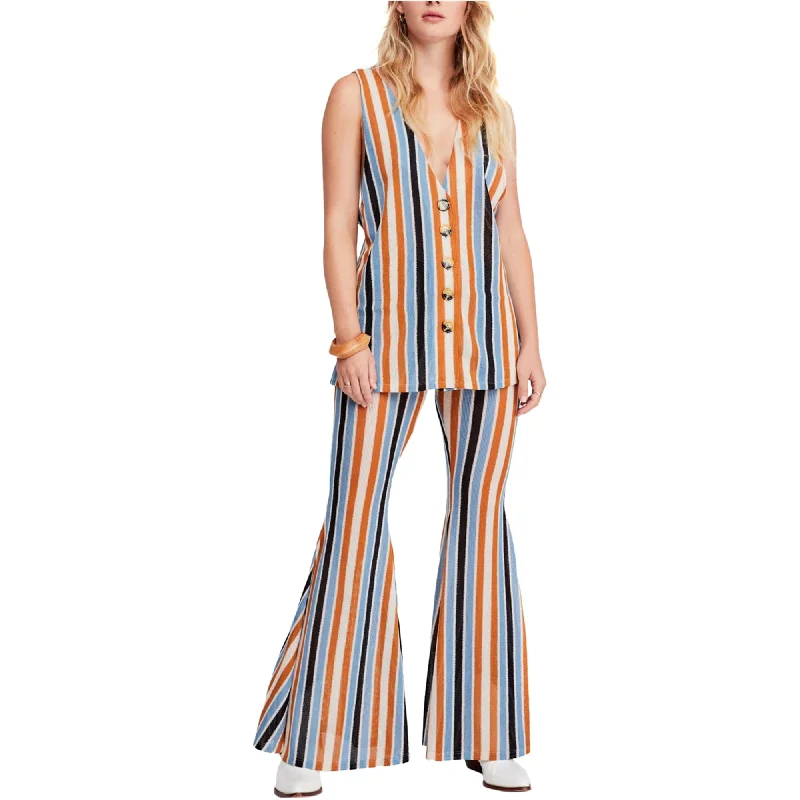 Women’s lightweight jackets for spring and fall -Free People Womens Bridget Stripe Pant Suit