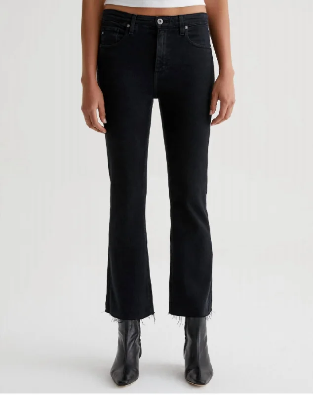 Women’s cropped pants for warm weather -Farrah Boot In Sulfer Black