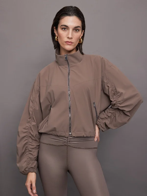 Women’s structured blazers for office wear -Avant Jacket - Deep Taupe