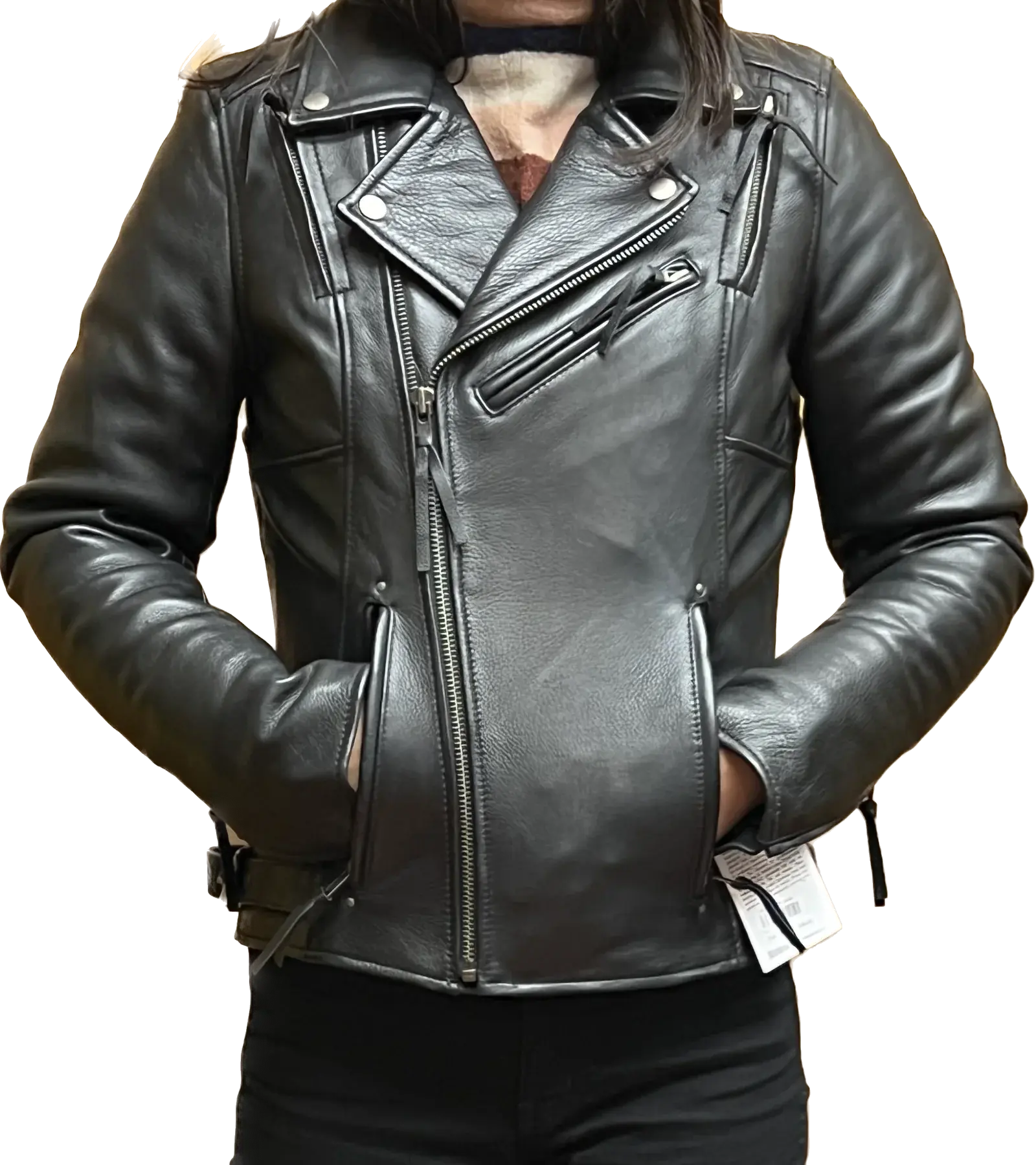 Women’s asymmetrical jackets for modern flair -Ladies Lynette Leather Jacket