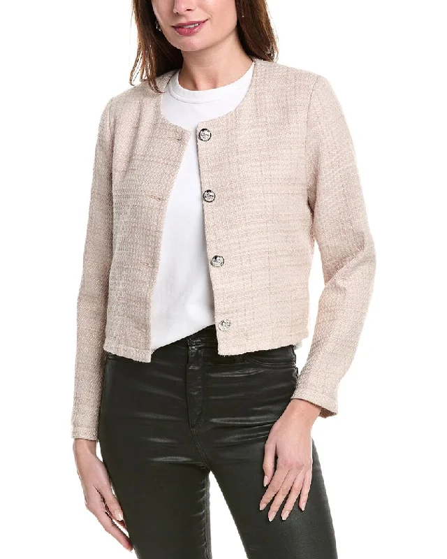 Women’s long wool coats for winter warmth -Pascale La Mode Crop Jacket