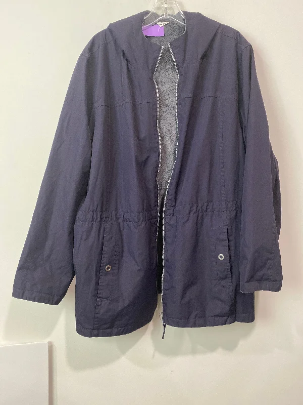 Women’s oversized trench coats for chic look -Purple Coat Other Clothes Mentor, Size 2x