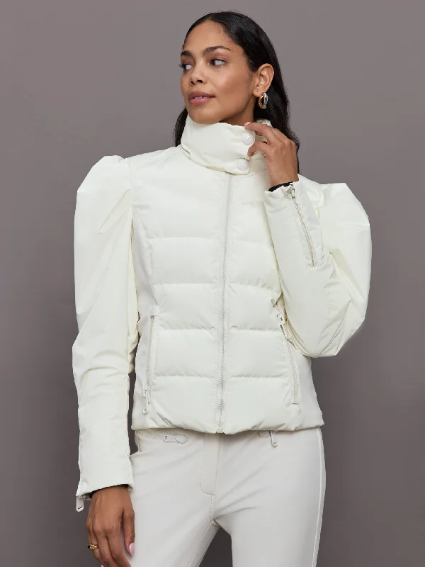 Women’s shearling jackets for cozy comfort -Delphine Ski Jacket - Cream