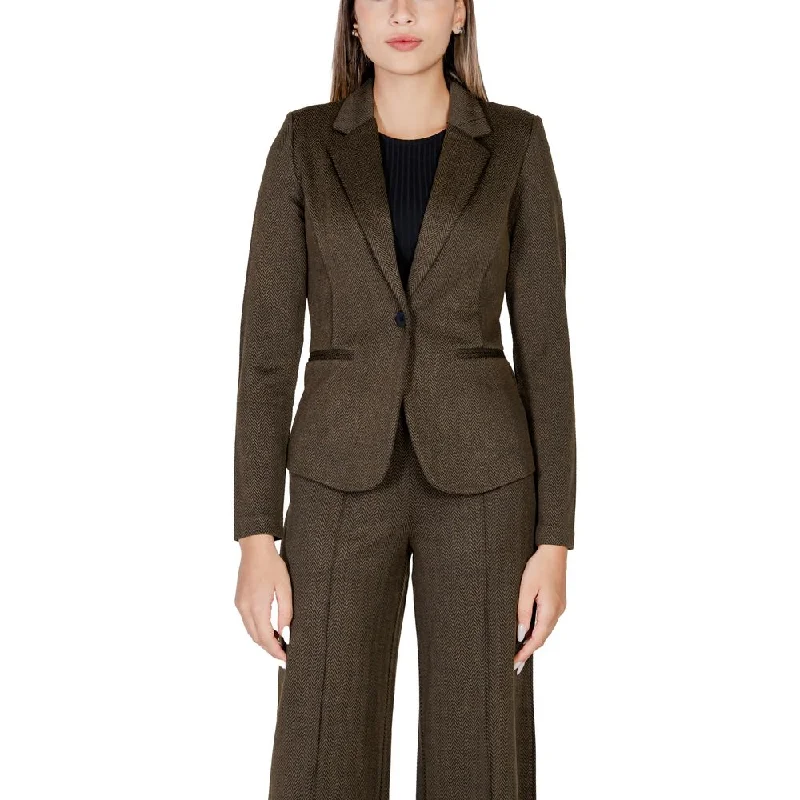 Women’s vintage coats for retro-inspired style -ICHI  Polyester Suits & Women's Blazer