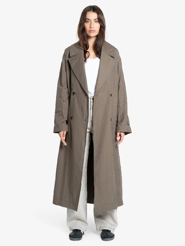 Women’s fur coats for luxurious warmth -Layne Trench Coat - Canteen