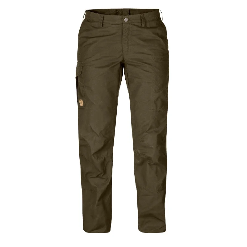 Women’s bootcut leggings for relaxed fit -Fjallraven Womens Karla Pro Trousers Curved Dark Olive