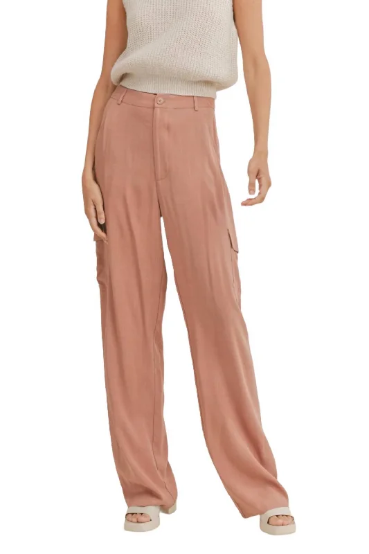 Women’s denim capris for summer style -Sandstorm Cargo Pants In Clay