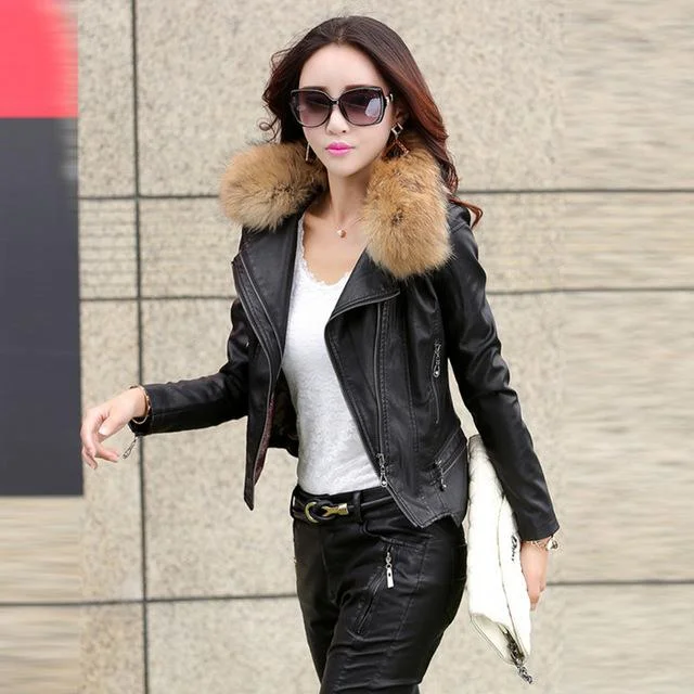 black Fur collar