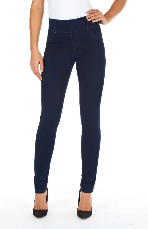 Women’s chino pants for classic look -Love Pull-On Slim Ankle Jegging In Indigo