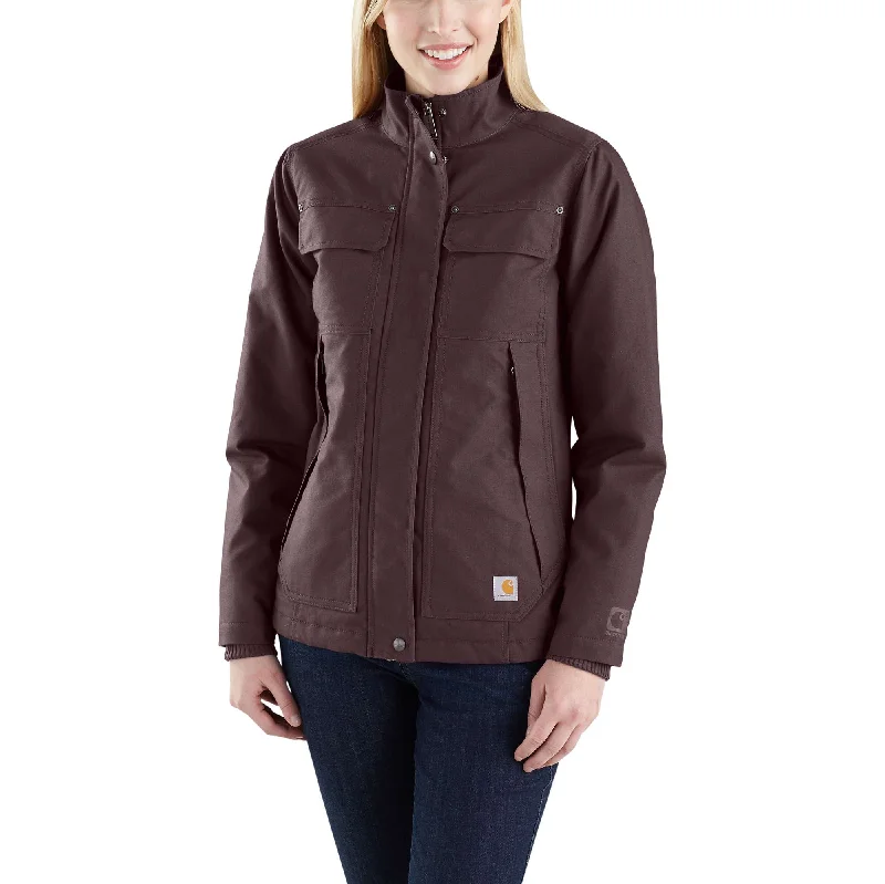 Women’s quilted parkas for winter protection -Quick Duck® Jefferson Traditional Jacket