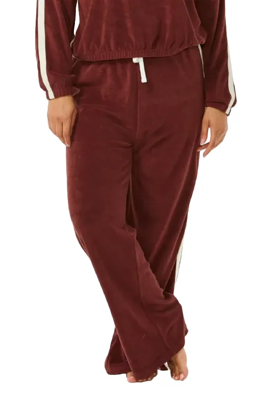 Women’s cargo pants for casual chic -Locals Terry Pant In Red