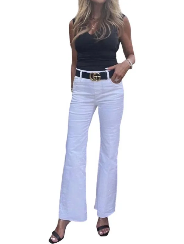 Women’s ankle pants for modern look -Amanda Pants In White