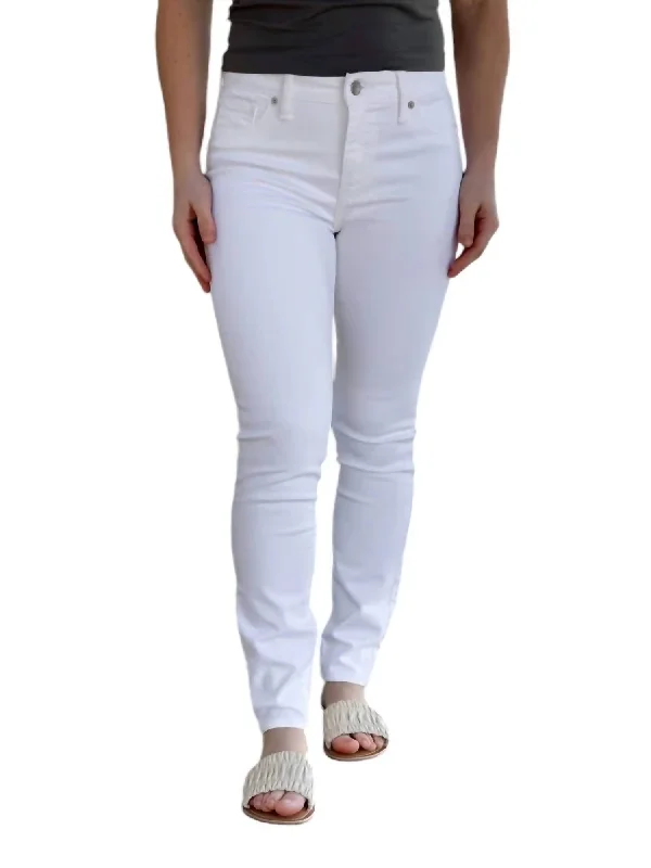 Women’s bootcut jeans for classic style -Ava Low Rise Skinny Jeans In White