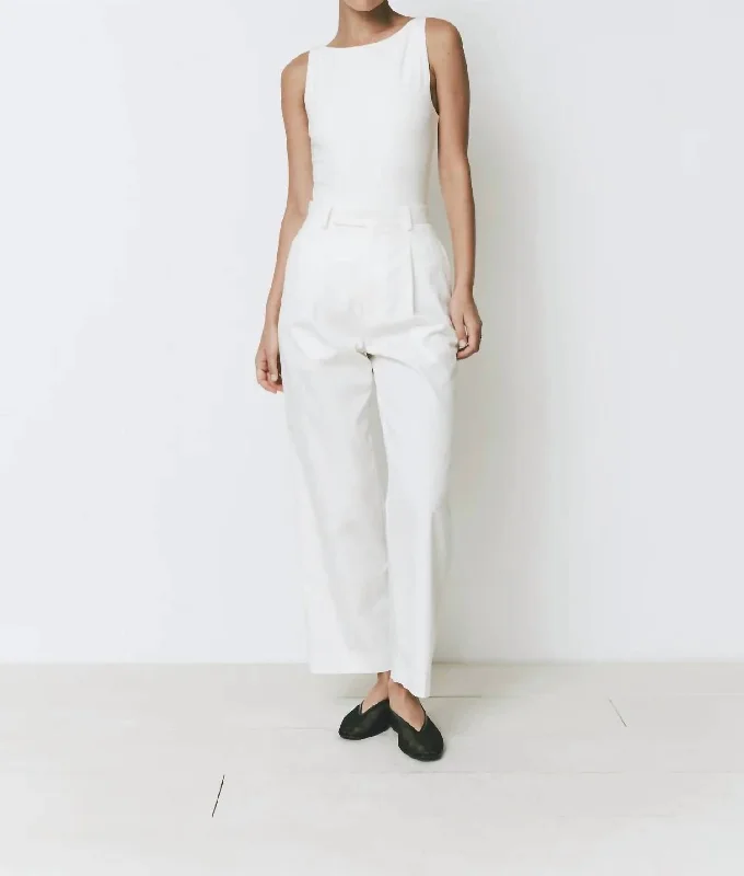 Women’s straight-leg pants for versatile outfits -Siene Pants In Off White