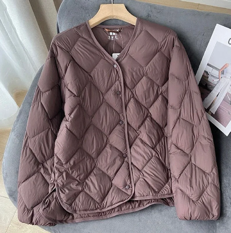 Women’s sporty jackets for active wear -Cozy Chic: Women's Lightweight Duck Down Jacket