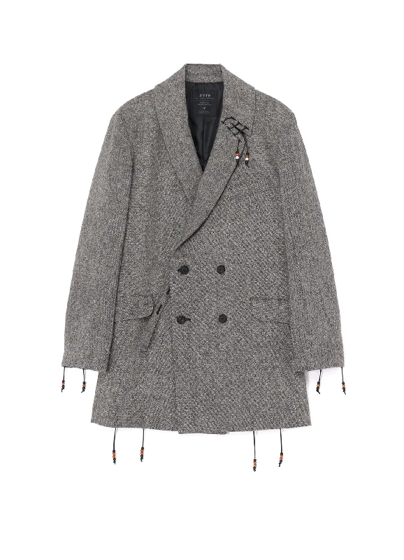 Women’s luxury coats for high-end fashion -ETERMINE NEP TWEED BEADED JACKET