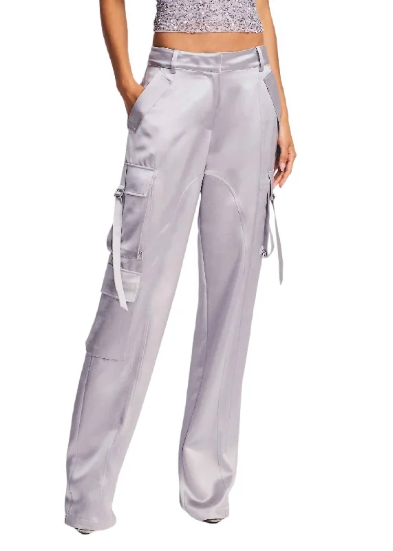 Women’s camo pants for military-inspired fashion -Andre Pants In Mink Grey