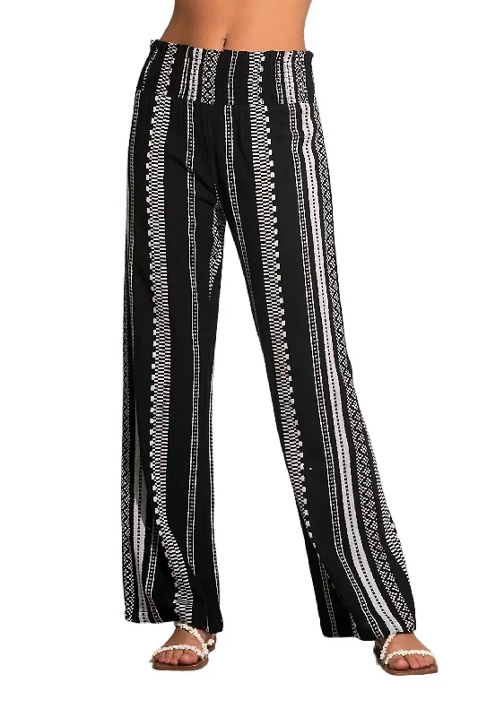 Women’s paperbag waist pants for trendy look -Tulum Pant In Black