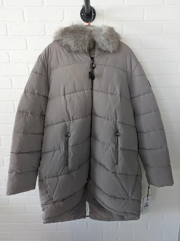 Women’s anorak jackets for weather protection -Coat Parka By Dkny  Size: 1x