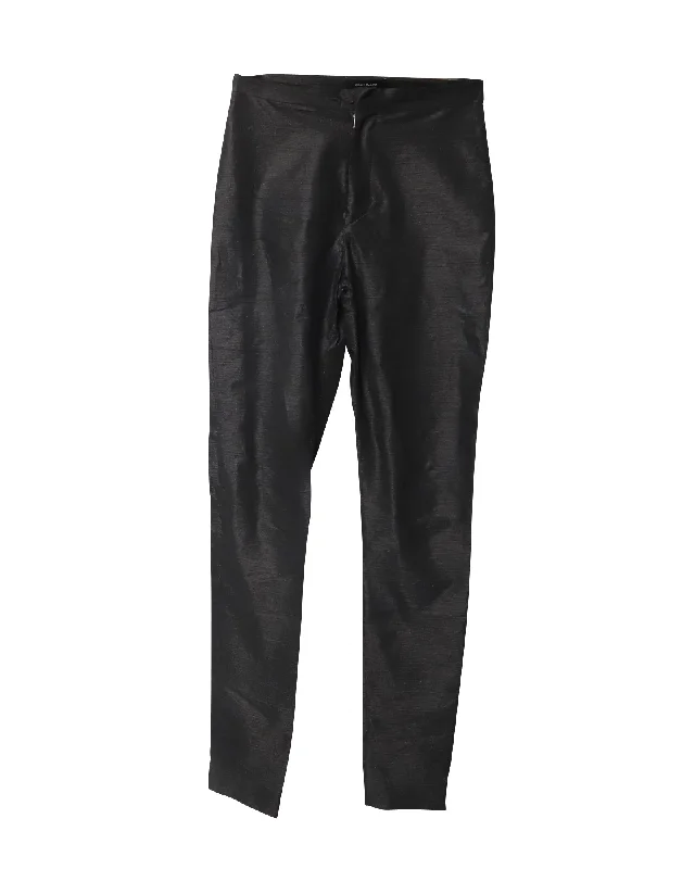 Women’s corduroy pants for winter style -Isabel Marant Shimmering Skinny Pants in Black Polyamide