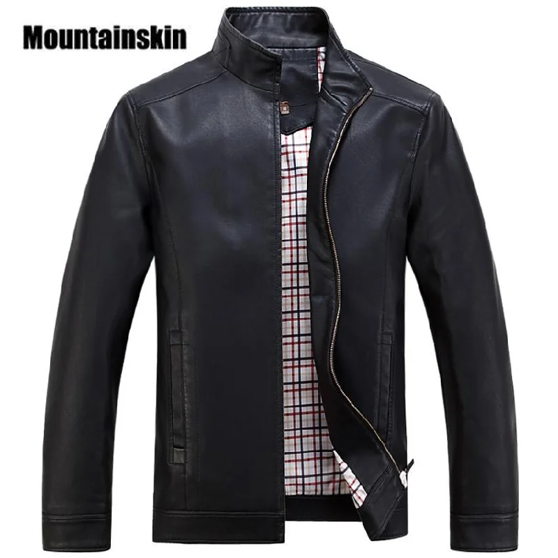 Women’s quilted vests for layering -Mountainskin Faux Leather Jackets