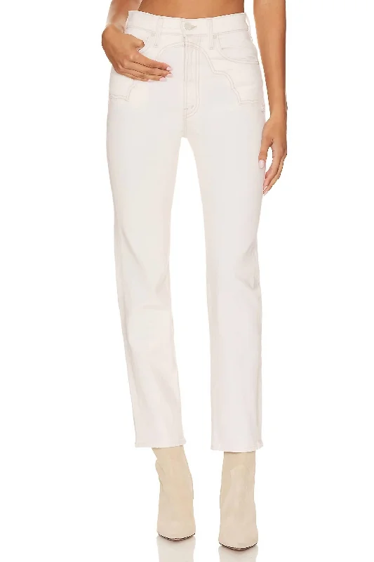 Women’s tuxedo style pants for formal events -Buckle Bunny Rider Ankle Jean In Act Natural