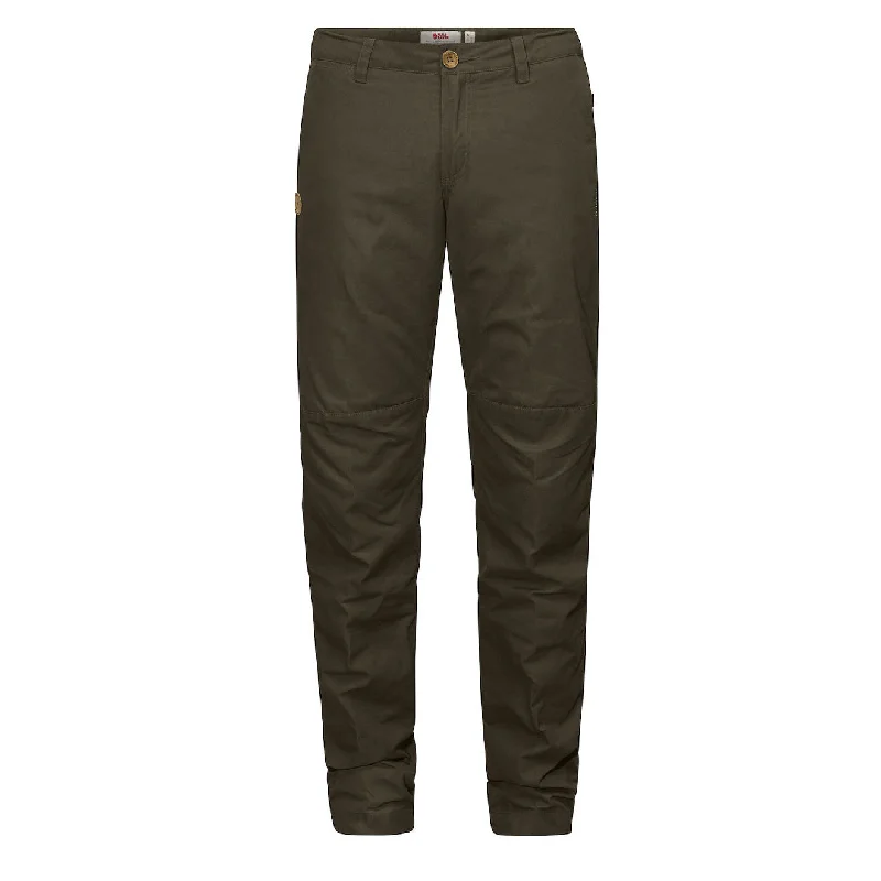 Women’s paperbag waist pants for trendy look -Fjallraven Womens Sormland Tapered Winter Trousers Dark Olive