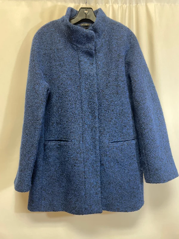 Women’s long sleeve jackets for cooler weather -Blue Coat Peacoat Jones New York, Size L