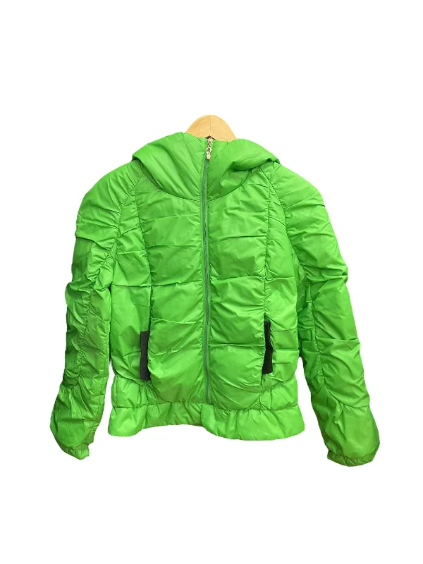 Women’s padded parkas for snow protection -Green Coat Parka Clothes Mentor, Size L