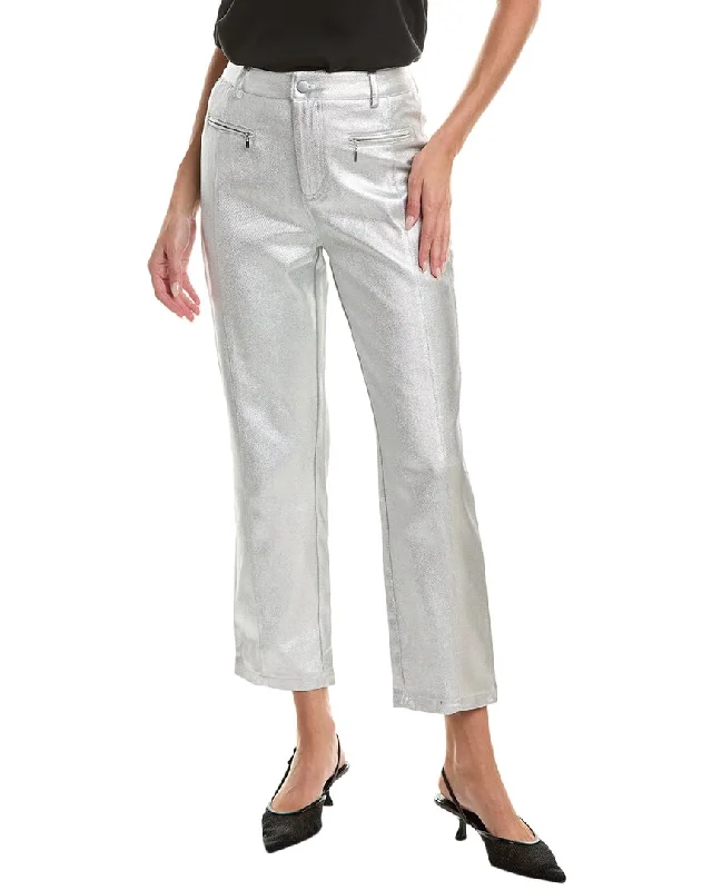 Women’s khaki pants for casual wear -Gracia Metallic Twill Pant