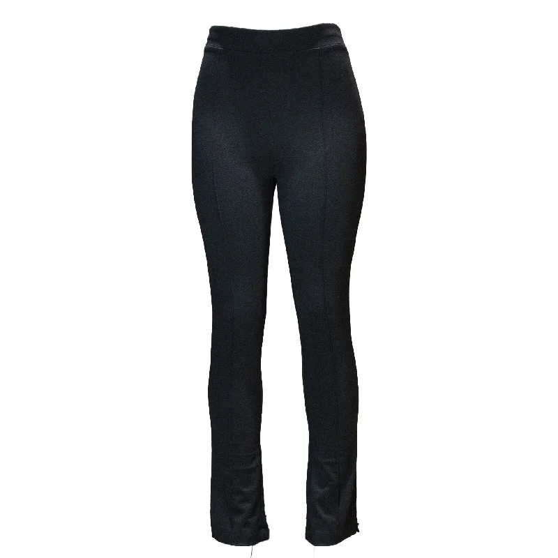 Women’s tapered pants for sleek silhouette -Black Fit And Flare Trousers