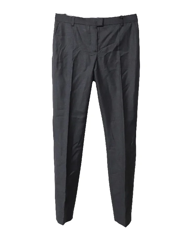 Women’s knit pants for comfort and style -Joseph Straight-Cut Tailored Trousers in Grey Laine