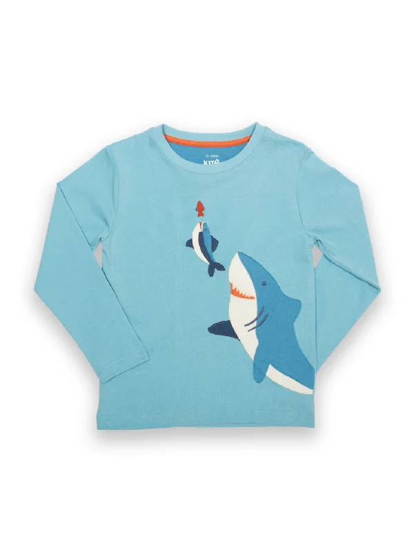 Women’s hooded sweatshirt tops for weekend style -Ocean chomp t-shirt