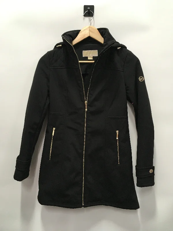 Women’s cargo jackets for utility fashion -Black Coat Puffer & Quilted Michael By Michael Kors, Size Petite   Xs