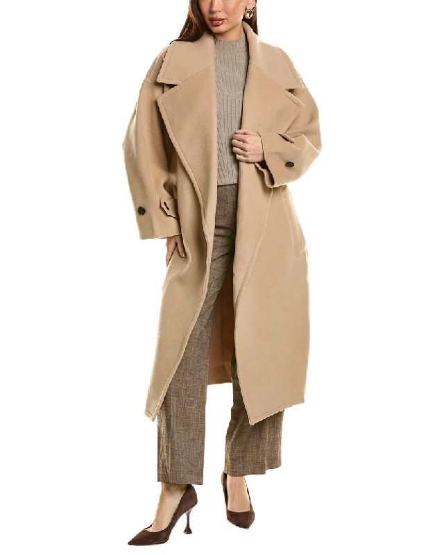 Women’s camouflage jackets for rugged fashion -Reiss Helena Wool & Cashmere-Blend Coat