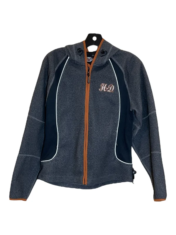 Women’s wool blend jackets for warmth and style -Grey Coat Other Harley Davidson, Size S