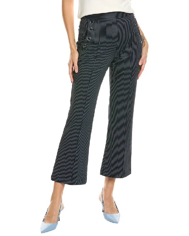 Women’s stretch pants for flexible comfort -Badgley Mischka Denim Nautical Pant