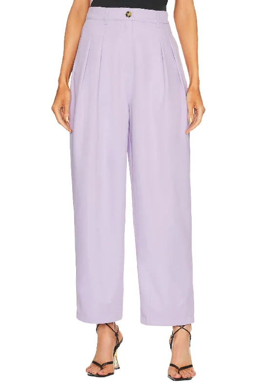 Women’s khaki pants for casual wear -Dana Pant In Lilac